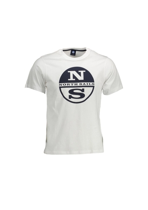 White Cotton Men T-Shirt - XL