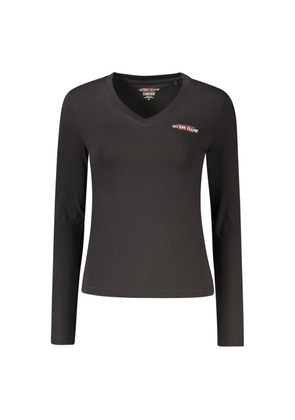Guess Jeans Black Cotton Women T-Shirt - XL