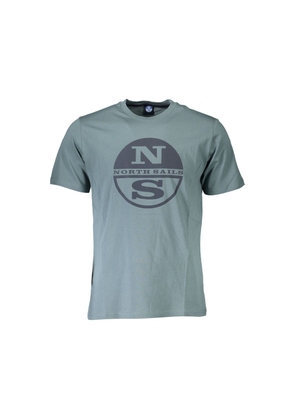 Green Cotton Men T-Shirt - M