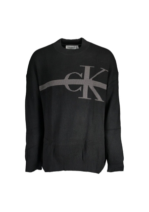 Black Cotton Sweater - XL