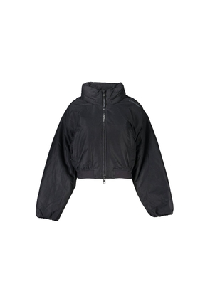 Black Polyester Jackets & Coat - XL