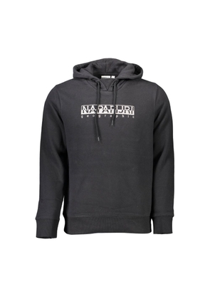 Black Cotton Men Sweater - XXL