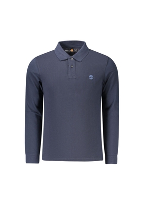 Timberland Blue Cotton Men Polo Shirt - S