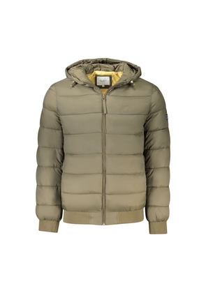Pepe Jeans Brown Polyamide Jackets & Coat - S