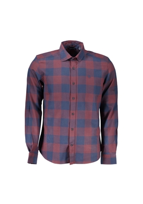 Red Cotton Men Shirt - XXL