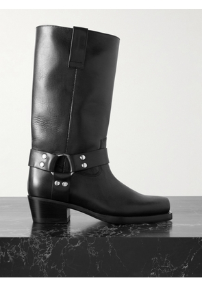 Paris Texas - Roxy Embellished Leather Knee Boots - Black - IT36,IT36.5,IT37,IT37.5,IT38,IT38.5,IT39,IT39.5,IT40,IT41,IT42