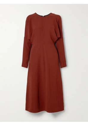 Victoria Beckham - Dolman Crepe Midi Dress - Brown - UK 4,UK 6,UK 8,UK 10,UK 12,UK 14,UK 16,UK 18,UK 20