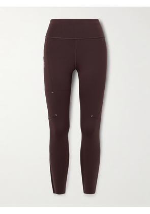 ON - Performance Winter Stretch Recycled Leggings - Brown - x small,small,medium,large,x large