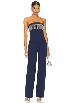 Camila Coelho Indigo Jumpsuit in Navy. Size M. Also in XS.