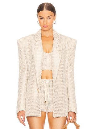 Bronx and Banco Desert Blazer in Cream. Size XL. Also in L.