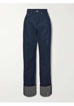 Jacquemus - De-nîmes Droit Striped High-rise Straight-leg Jeans - Blue - 24,25,26,27,28,29,30,31