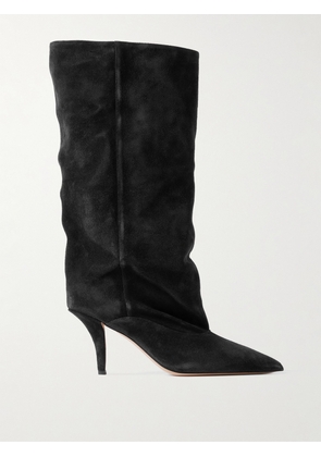 Paris Texas - Ines Suede Knee Boots - Black - IT36,IT36.5,IT37,IT37.5,IT38,IT38.5,IT39,IT39.5,IT40,IT40.5,IT41,IT41.5