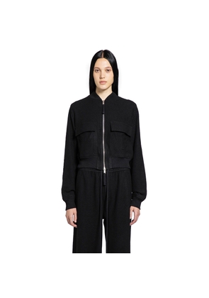 Cropped Wool Felt Bomber