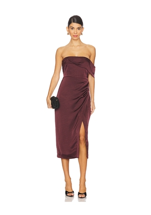 ASTR the Label Gwyneria Dress in Burgundy. Size M. Also in XL, XS.