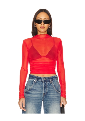 BY.DYLN Nina Top in Red. Size M. Also in S, XS.