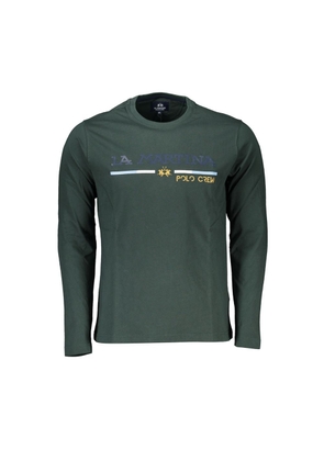 La Martina Green Cotton T-Shirt - L