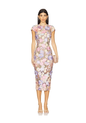 Bronx and Banco Jasmine Cap Sleeve Midi Dress in Lavender. Size M. Also in XS.
