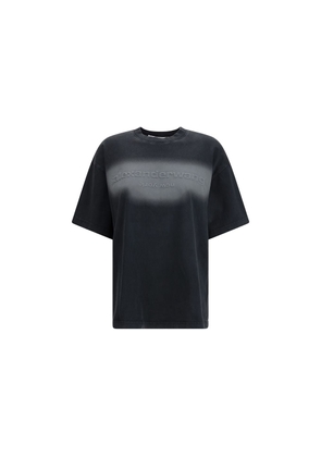 Alexander Wang Black Cotton T-Shirt - S