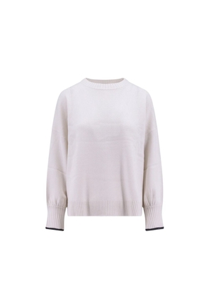 Brunello Cucinelli White Cashmere Cashmere Sweater - L