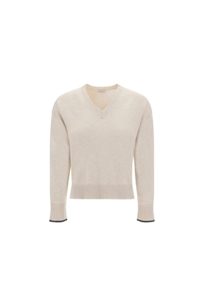 Brunello Cucinelli Beige Cashmere Cashmere Sweater - L