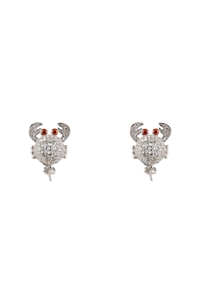 Lancaster White Silver Earrings - 1.2MM