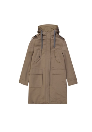 Brunello Cucinelli Brown Polyester Parka - 40