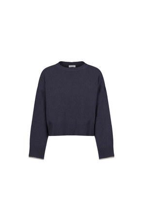 Brunello Cucinelli Blue Cashmere Cashmere Sweater - M