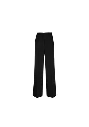 BLANCA VITA Black Elastane Casual Pants - 42