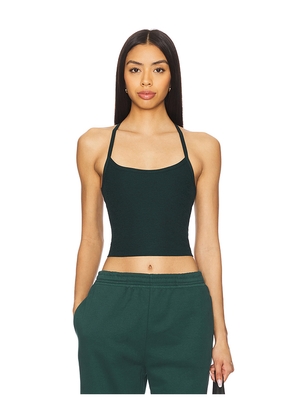 Beyond Yoga Space Dye Slim Racerback Cropped Tank Top in Dark Green. Size XL. Also in XS.
