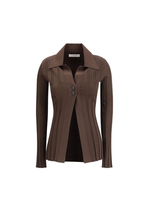 Max Mara Brown Viscose Cardigan - M