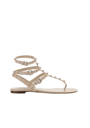 Valentino Garavani Multicolor Calfskin Strap-On Sandals - EU35/US5