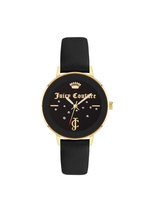 Juicy Couture Black Plastic Dress Watch
