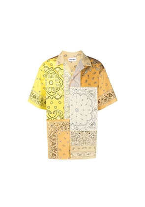 Kenzo Bicolor Cotton Pattern Shirt - M