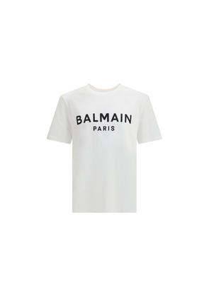 Balmain White Cotton T-Shirt - L