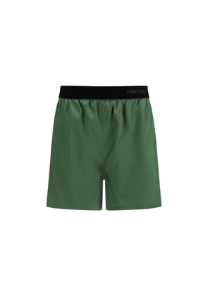 Tom Ford Bicolor Silk Bermuda Shorts - M