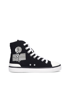 Isabel Marant Black Canvas High Top Sneakers - EU36/US6