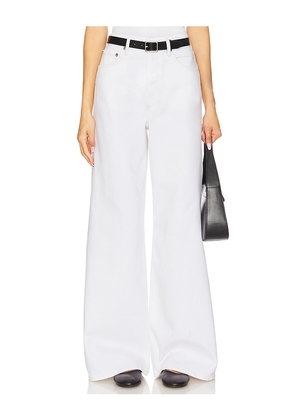 AGOLDE Dame High Rise Wide Leg Jeans in White. Size 30. Also in 29, 31, 32, 33, 34.