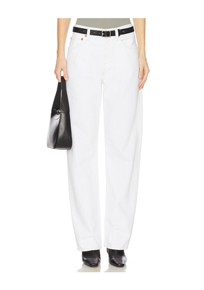 AGOLDE Kelly High Rise Straight Jeans in Ivory. Size 29. Also in 30, 31, 32, 34.