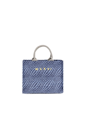 Marni Blue Fabric Shoulder Bag