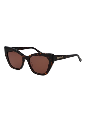 Replay Brown Plastic Sunglasses