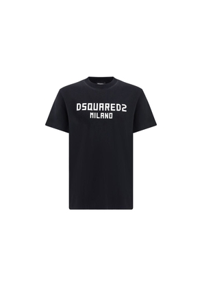 Dsquared² Black Cotton T-Shirt - L
