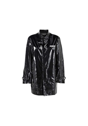 Dsquared² Black Polyethylene Coat - L