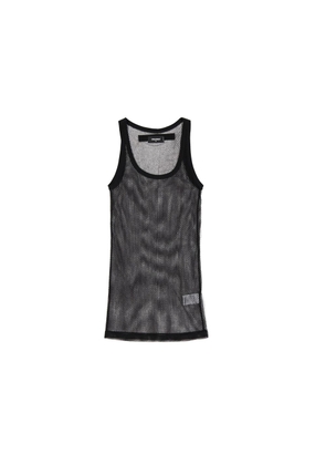 Dsquared² Black Cotton Tank Tops - 38