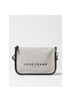 Longchamp Natural Canvas And Leather Handbag