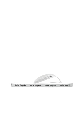 Palm Angels White Rubber Slides - EU36/US6