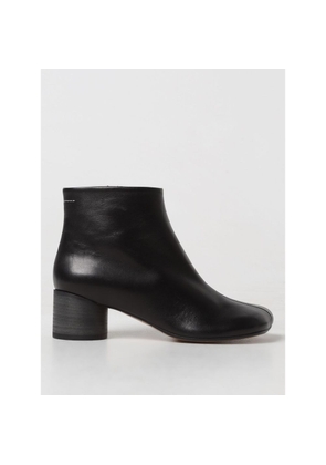MM6 Maison Margiela Black Leather Ankle Boots - EU39/US9