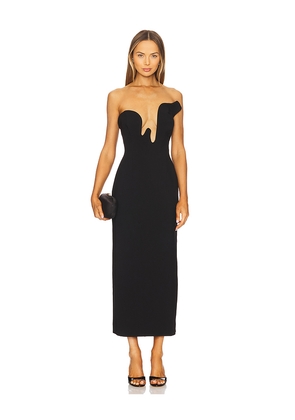 Bardot Rosalyn Midi Dress in Black. Size 2. Also in 4, 6, 8.