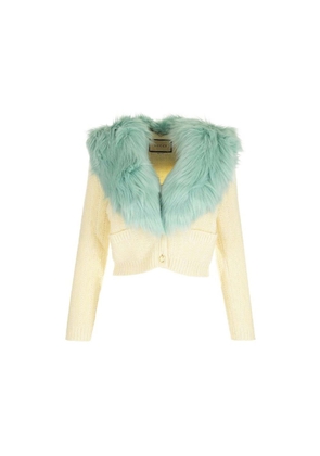 Gucci White Wool Cardigan - M