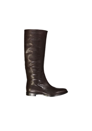 Sergio Rossi Brown Calfskin Over The Knee - EU35.5/US5.5