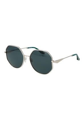 Trussardi Silver Metal Sunglasses